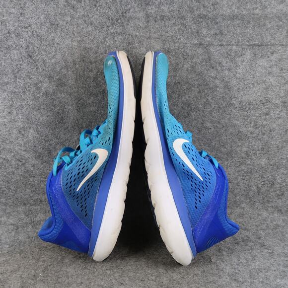 Nike Shoes Womens 7.5 Athletic Trainers Flex 2016 Run Sneakers Blue Sport Active - Picture 10 of 13